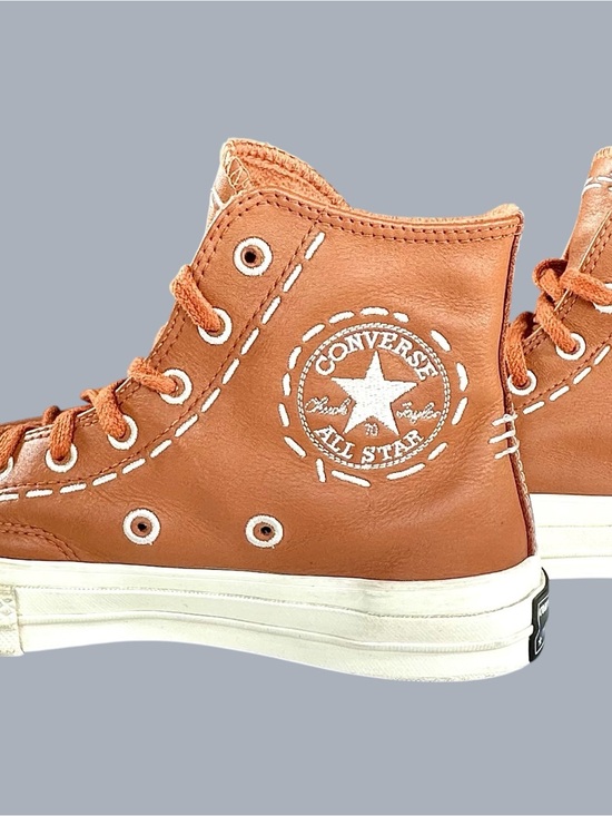 Converse Shoes - Converse Limited Ed. Chuck 70 Bold Stich Leather ‘Tawny Owl’ High-Top Sneakers